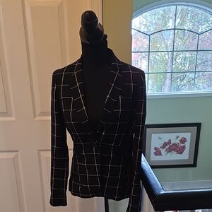 Mercer & Madison Black Blazer with Red Trim
